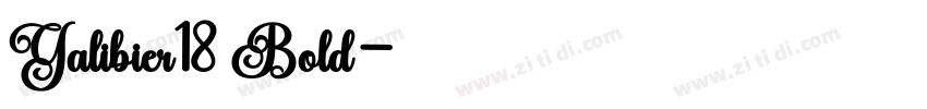 Galibier18 Bold字体转换 Galibier18 Bold字体转换